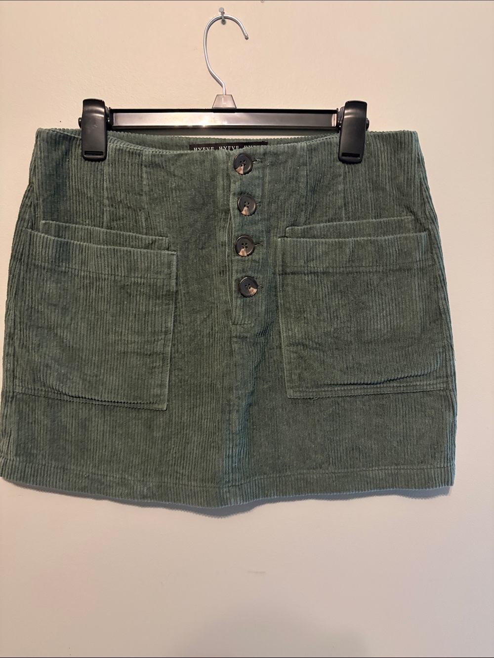 Women’s Green Corduroy Skirt